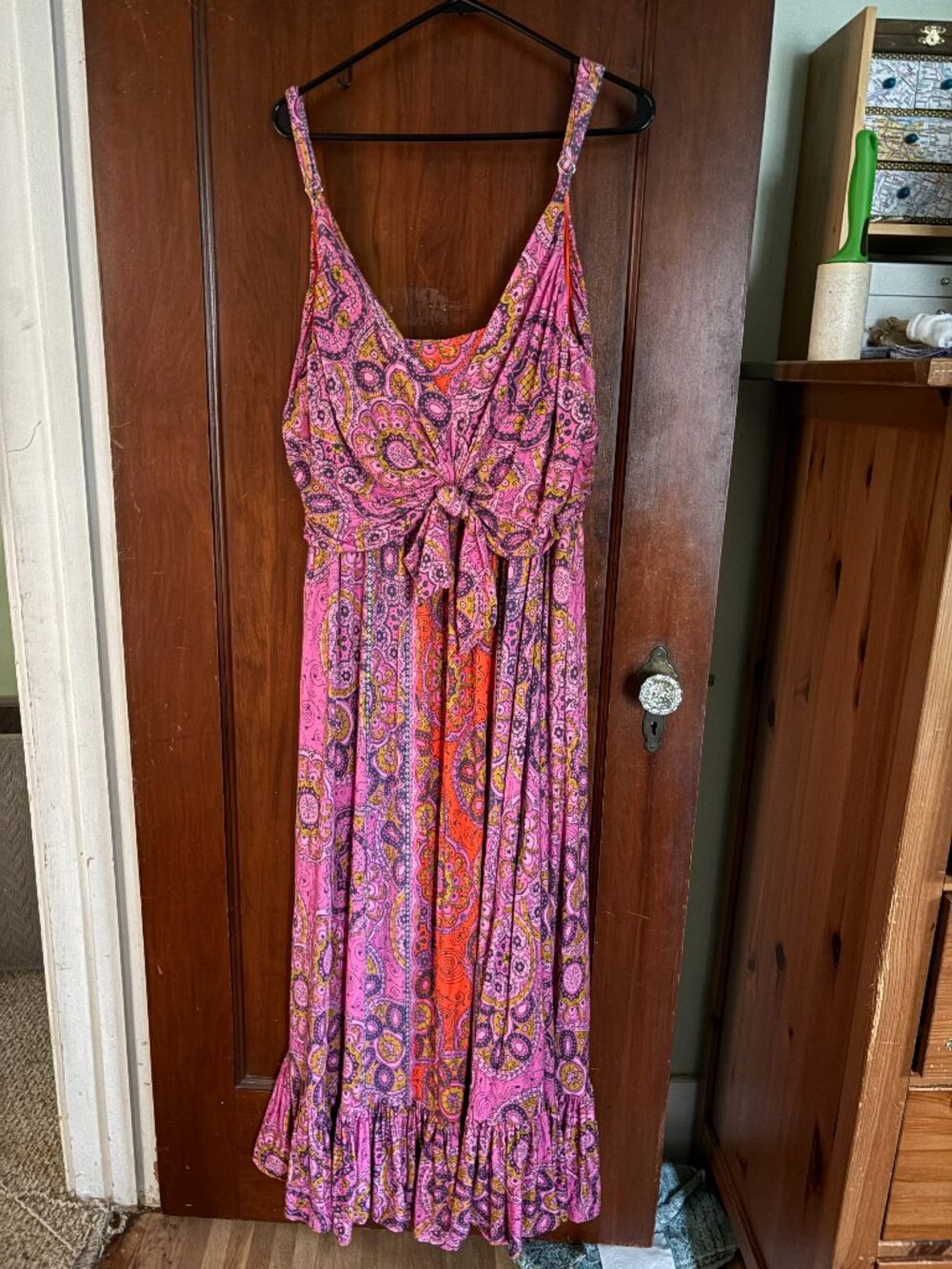 Anthropologie Maeve Andie Tie-Front Knit Maxi Dress - Size 3X
